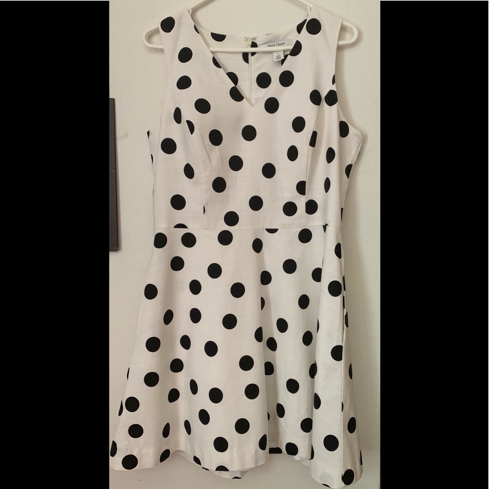 Black house white market polkadotted dress - Picture 1 of 1